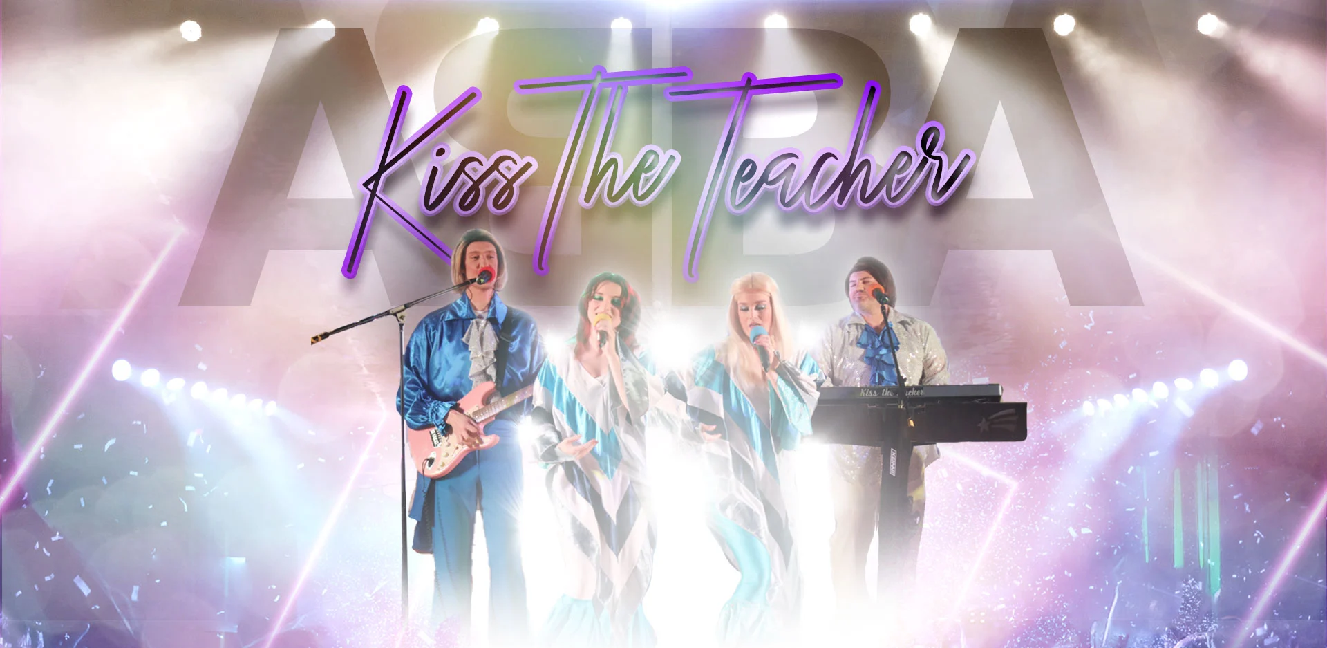 ABBA tribute band in West Midlands Kiss the Teacher - preimer abba tribute band in West Midlands