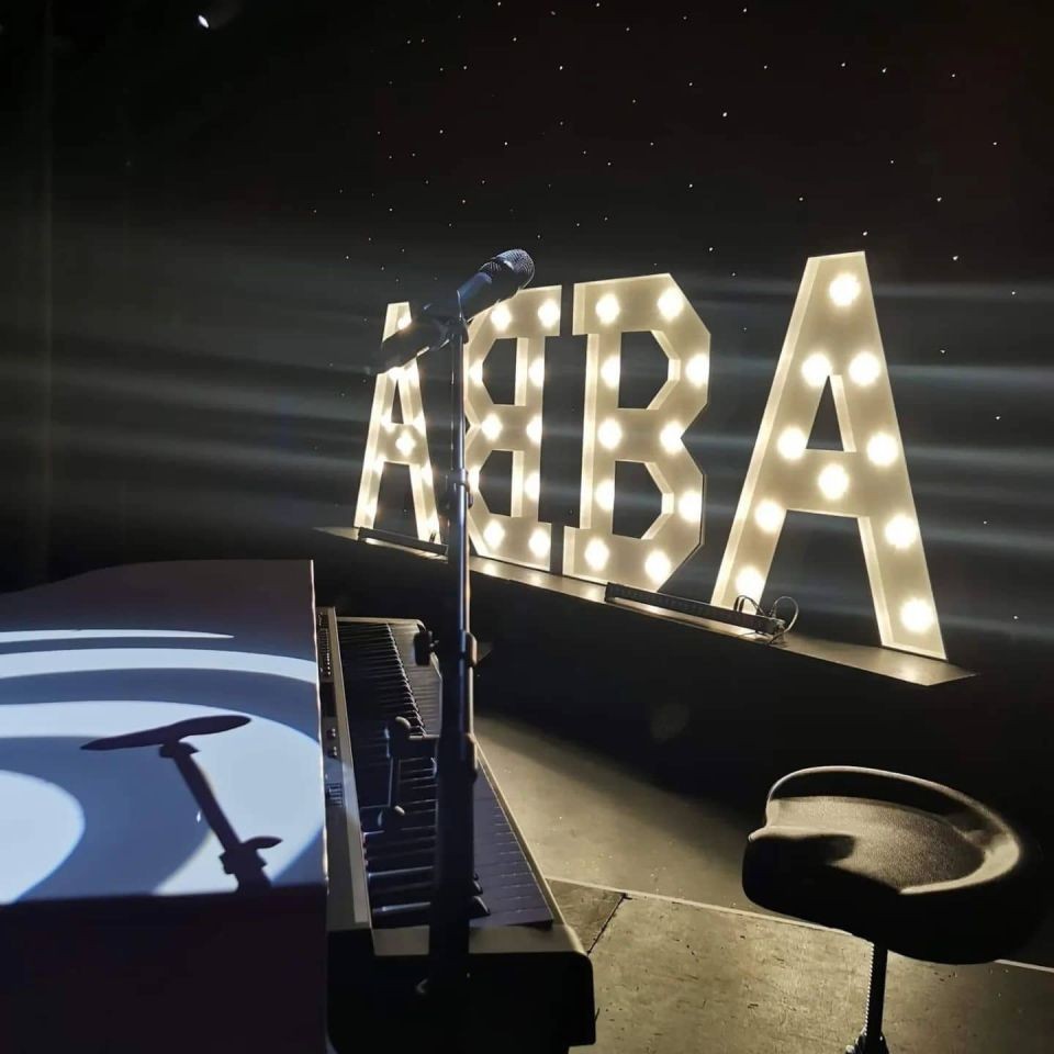 ABBA tribute band wedding letters