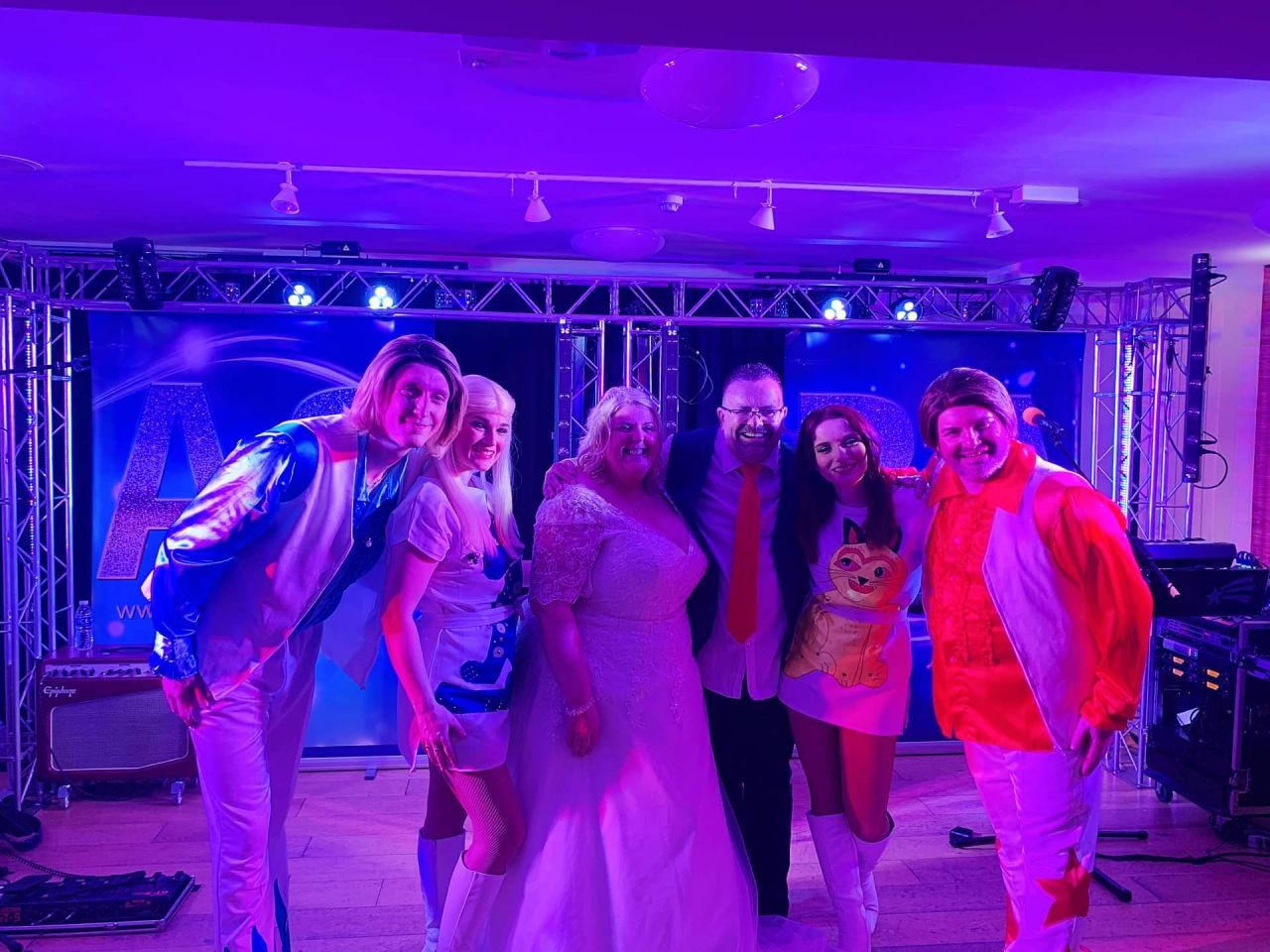 Wedding ABBA tribute band Kiss The Teacher