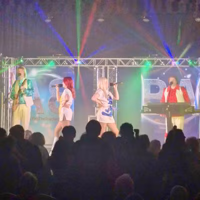 Kiss the Teacher ABBA Tribute at Axminster Guildhall March 2024