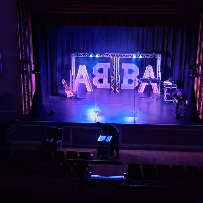 4Kiss The Teacher ABBA tribute band at Dereham Memorial Hall April 2025 