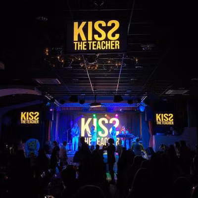 Kiss The Teacher ABBA tribute band live on stage at Littlesea Holiday park