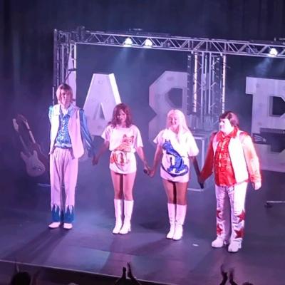 4Kiss The Teacher ABBA tribute band at Dereham Memorial Hall April 2025 