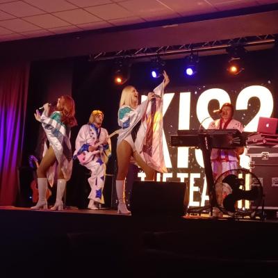 Kiss The Teacher ABBA tribute band at Chesil Beach Holiday Park May 2026